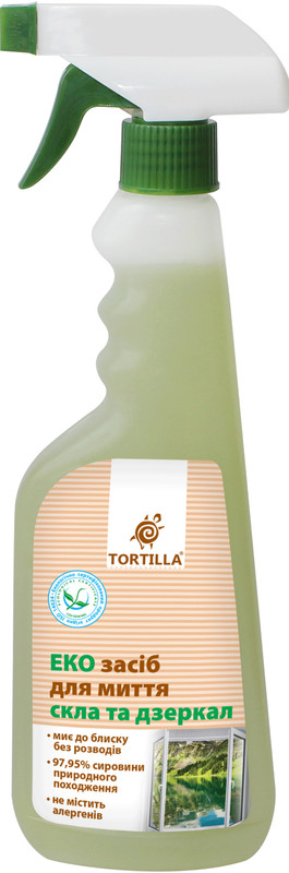 Засіб для миття скла TORTILLA, 450мл